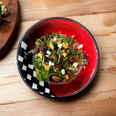 Roasted Salted Pecan Salad with Feta and Mixed Greens
