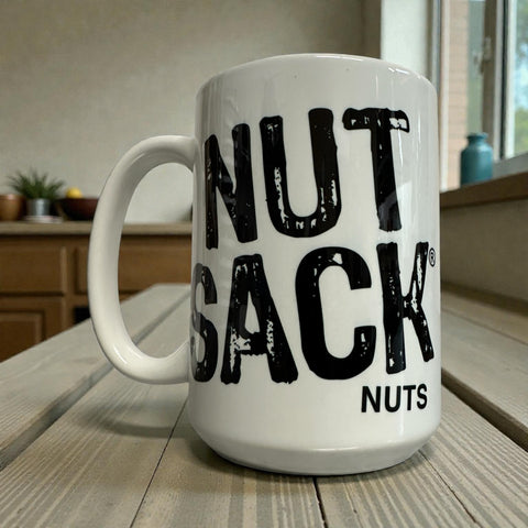 15oz White NUTSACK Cup