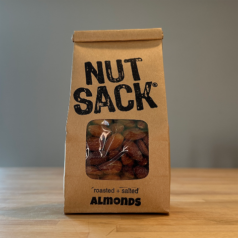 Loaded (12oz) Roasted Salted Almonds - Nutsack Nuts
