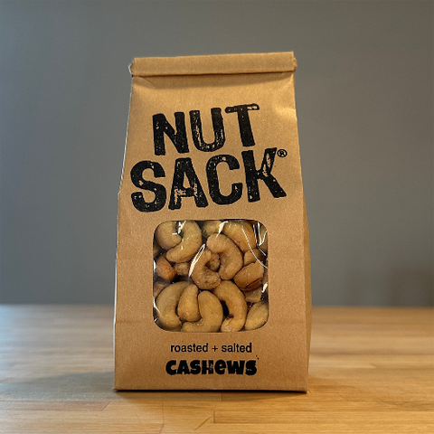 Loaded (12oz) Roasted Salted Cashews - Nutsack Nuts