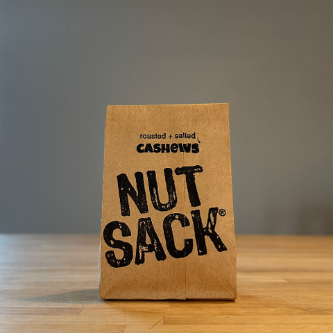 Mini (3oz) Roasted Salted Cashews - Nutsack Nuts