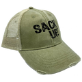 Light Green Denim SACKUP Snapback Hat - Nutsack Nuts