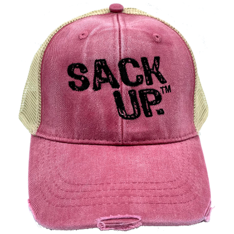 Denim SACKUP Snapback Hat - Nutsack Nuts