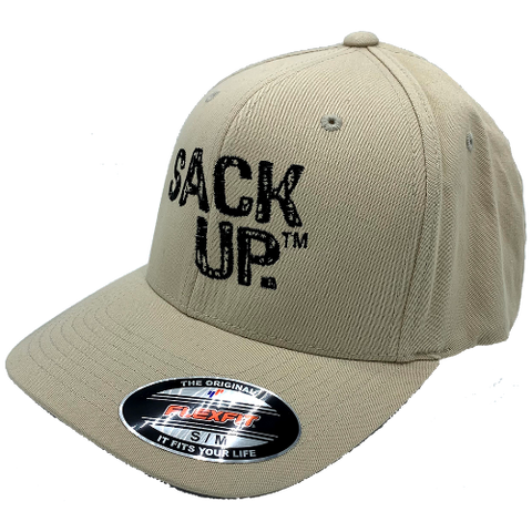 L/XL Tan SACKUP Hat - Nutsack Nuts